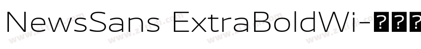 NewsSans ExtraBoldWi字体转换